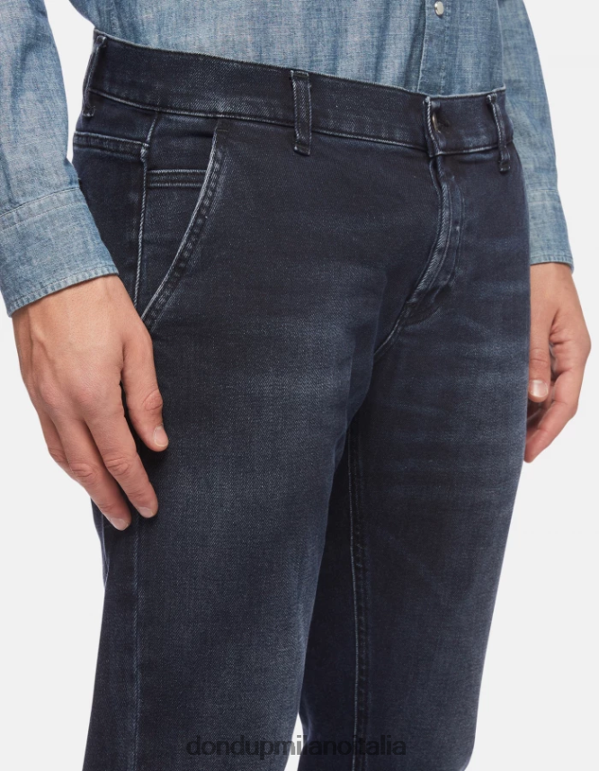 DONDUP hombres Vaqueros ajustados Konor en denim elástico vestir tuareg azul AZX2Z0671