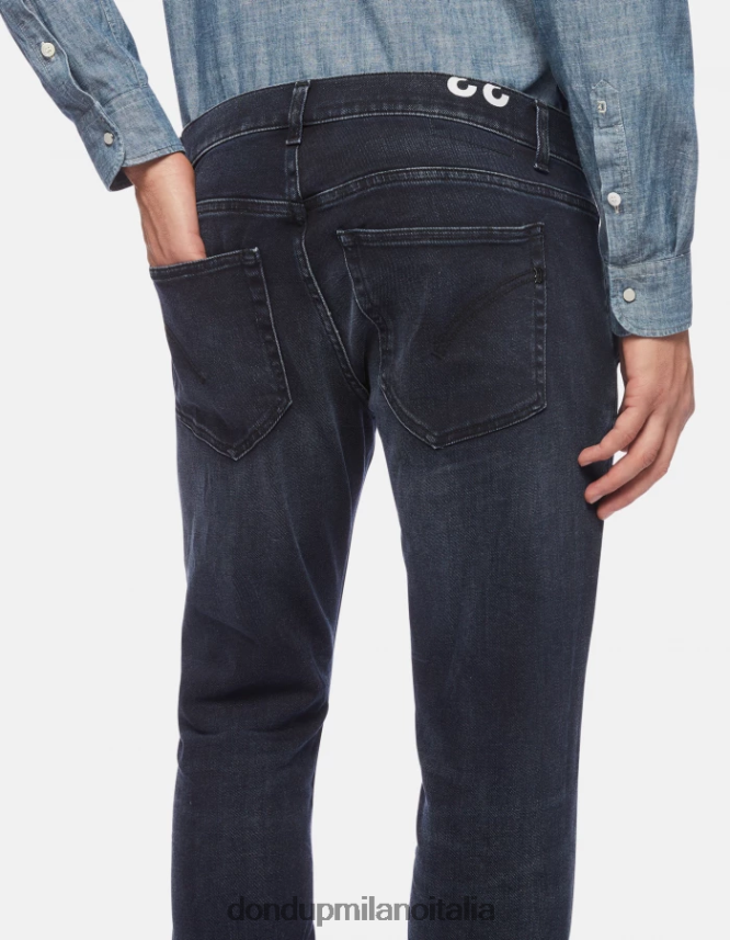 DONDUP hombres Vaqueros ajustados Konor en denim elástico vestir tuareg azul AZX2Z0671