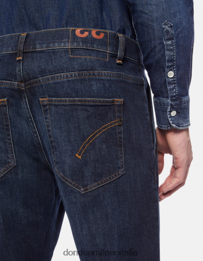 DONDUP hombres Vaqueros paul carrot fit en denim elástico vestir azul AZX2Z0655