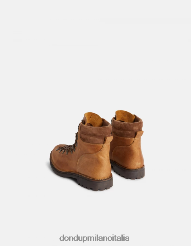 DONDUP hombres botas de nobuk calzado marrón AZX2Z0976