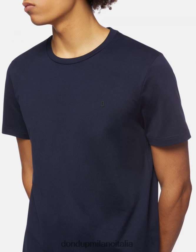 DONDUP hombres camiseta de punto regular fit vestir Azul marino AZX2Z0800