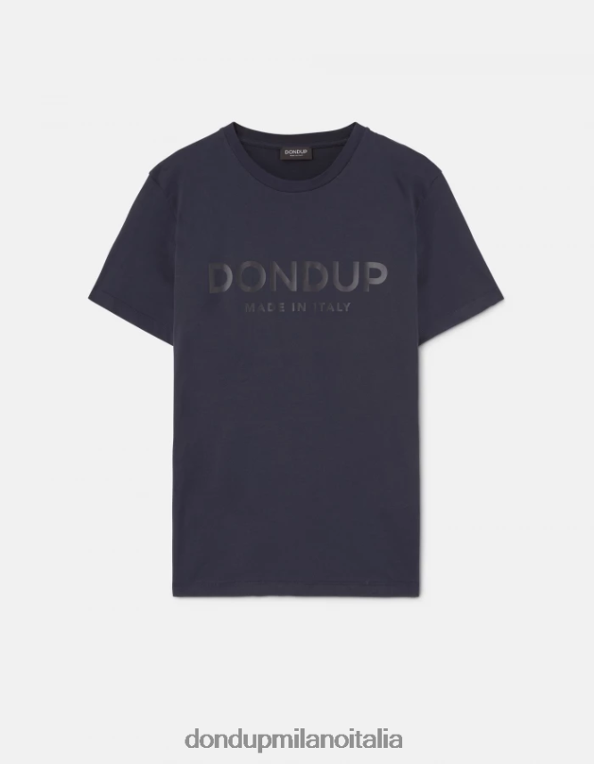 DONDUP hombres camiseta de punto regular fit vestir Azul marino AZX2Z0813