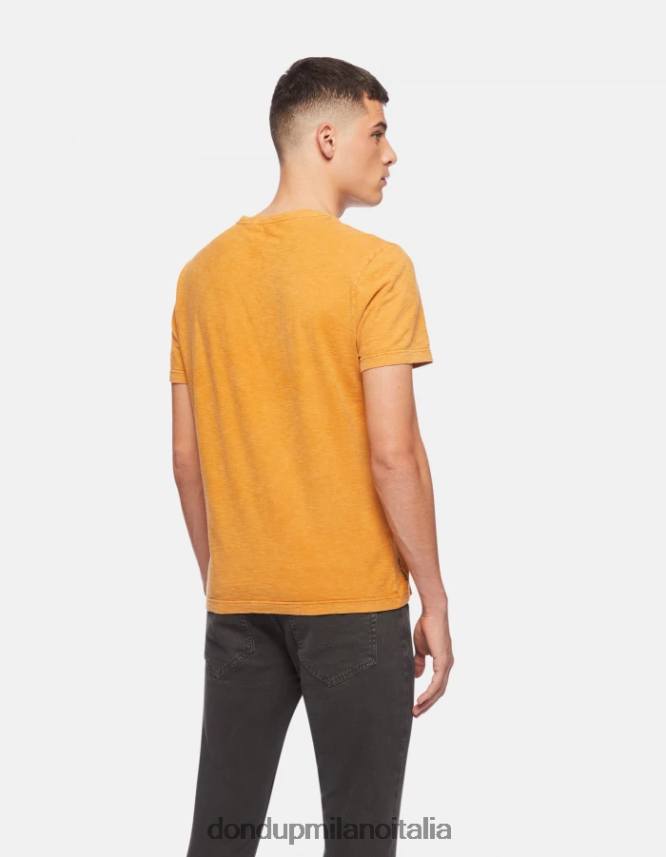 DONDUP hombres camiseta de punto regular fit vestir amarillo ocre AZX2Z0805