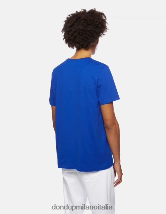 DONDUP hombres camiseta de punto regular fit vestir azul real AZX2Z0795