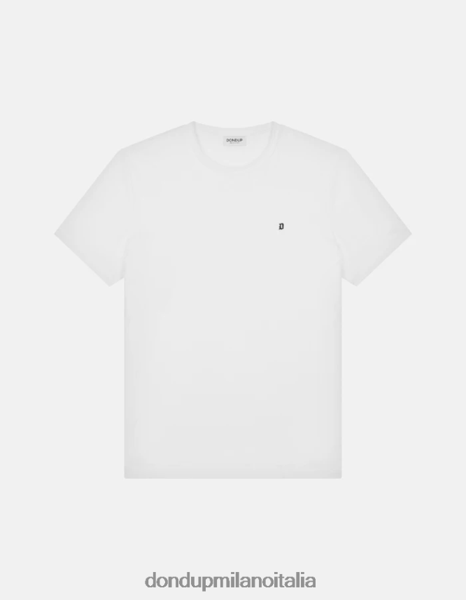 DONDUP hombres camiseta de punto regular fit vestir blanco AZX2Z0799