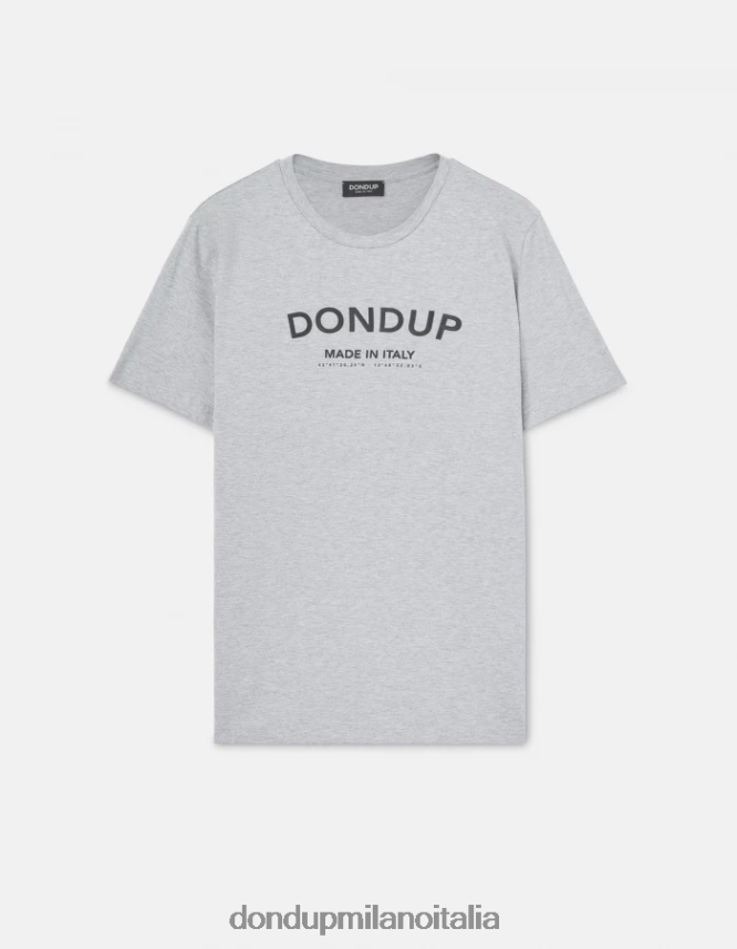 DONDUP hombres camiseta de punto regular fit vestir gris AZX2Z0819