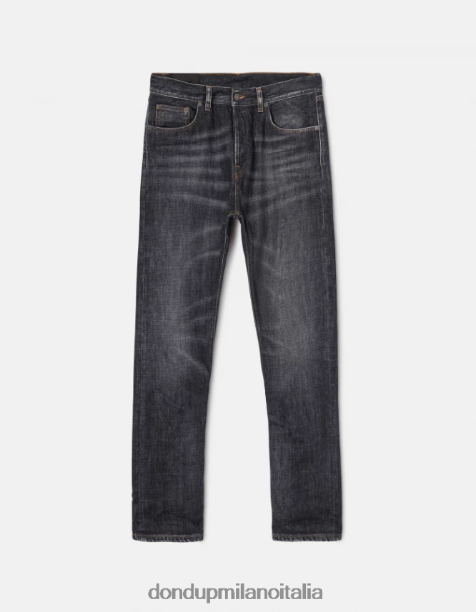 DONDUP hombres jeans Icon de corte regular y rígido en denim vestir azul AZX2Z0605