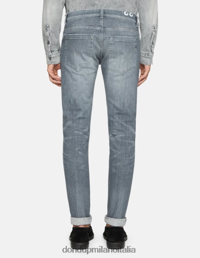 DONDUP hombres jeans ajustados george en denim elástico vestir topo AZX2Z0619