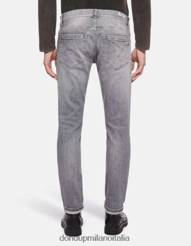 DONDUP hombres jeans ajustados george en denim elástico vestir topo AZX2Z0623