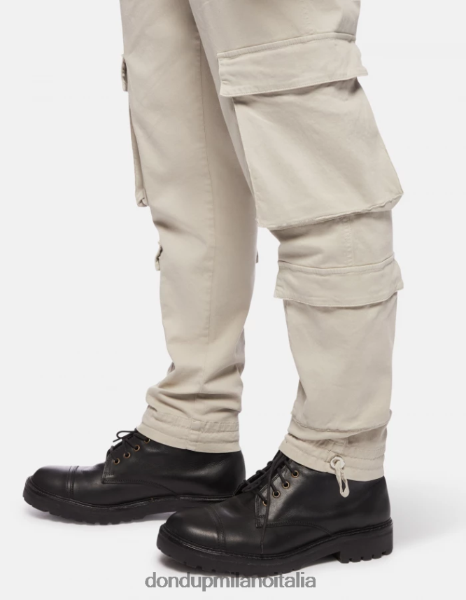 DONDUP hombres pantalones cargo ken de algodón vestir livito AZX2Z0694