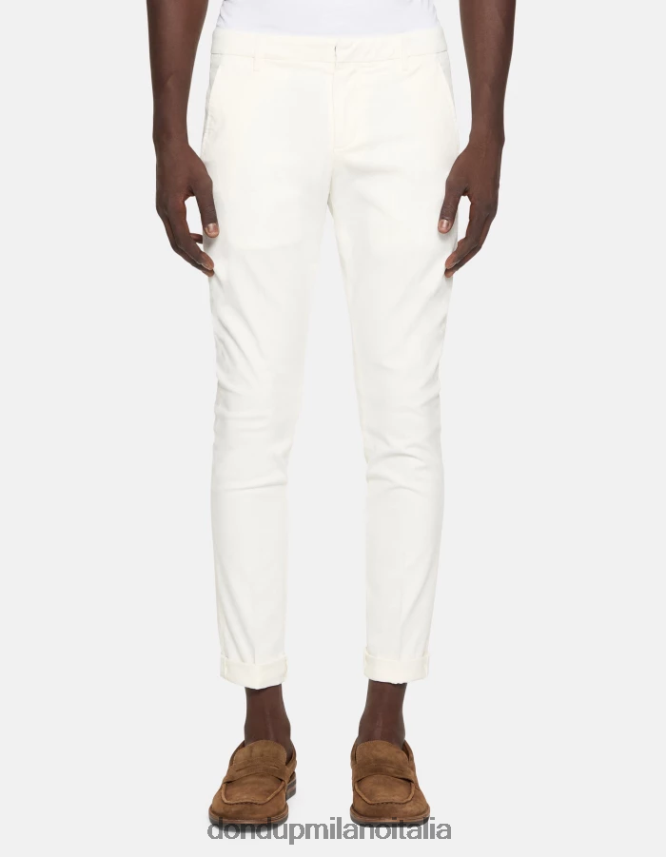 DONDUP hombres pantalones gaubert slim de algodón vestir alabastro AZX2Z0685