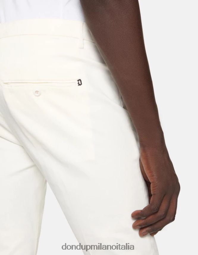 DONDUP hombres pantalones gaubert slim de algodón vestir alabastro AZX2Z0685