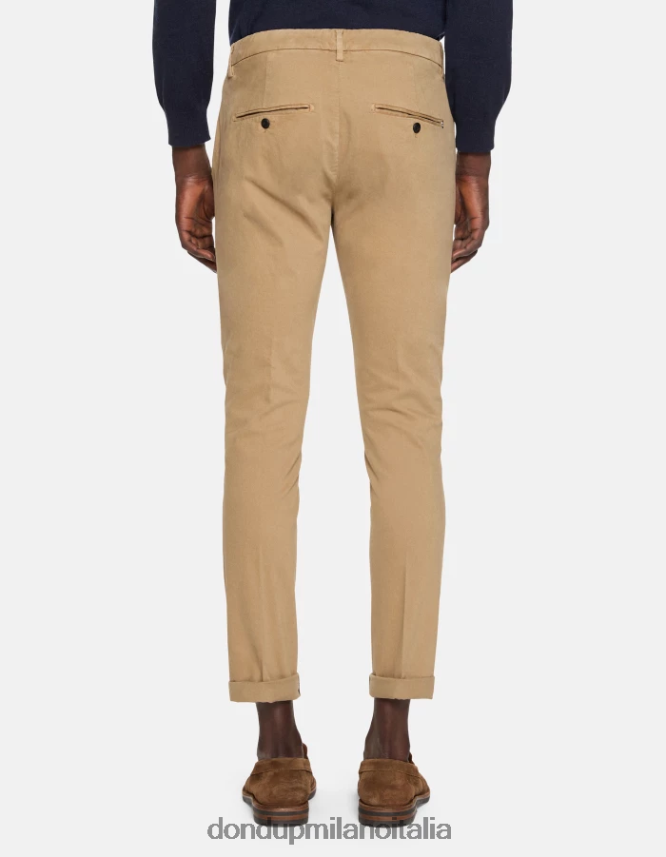 DONDUP hombres pantalones gaubert slim de algodón vestir arena AZX2Z0687