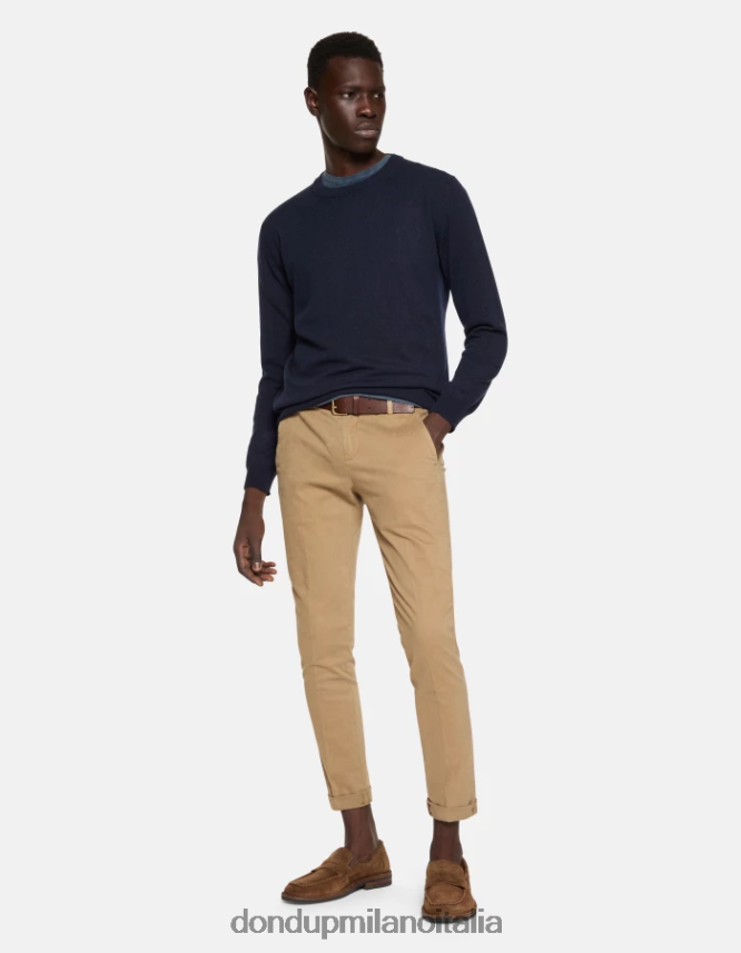 DONDUP hombres pantalones gaubert slim de algodón vestir arena AZX2Z0687