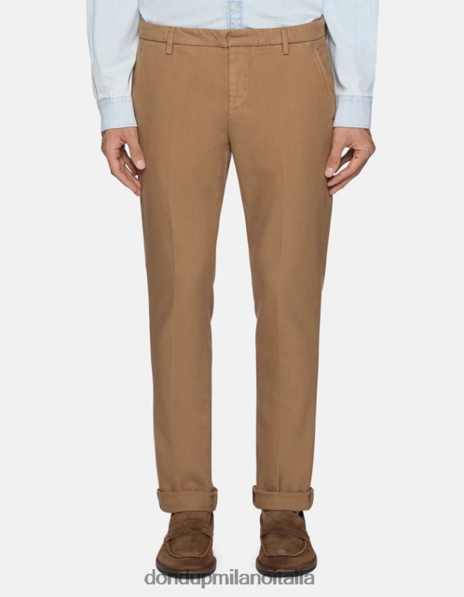 DONDUP hombres pantalones gaubert slim de algodón vestir arena AZX2Z0779