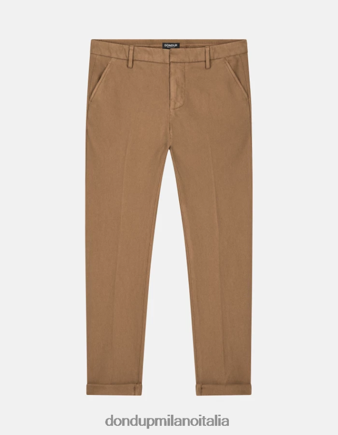 DONDUP hombres pantalones gaubert slim de algodón vestir arena AZX2Z0779