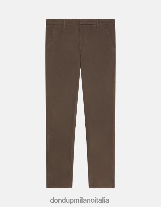 DONDUP hombres pantalones gaubert slim de algodón vestir castoro AZX2Z0688