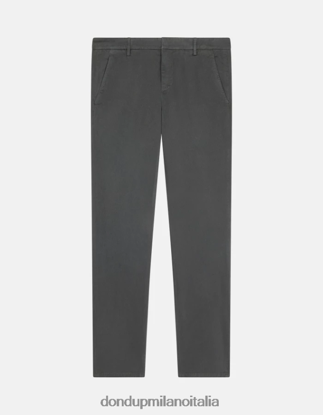 DONDUP hombres pantalones gaubert slim de algodón vestir humo AZX2Z0691