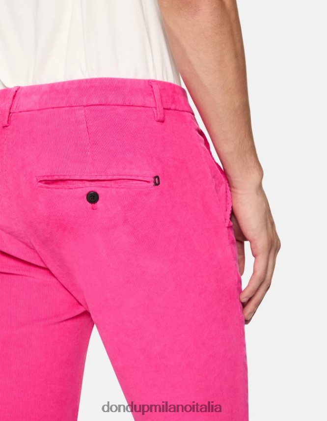 DONDUP hombres pantalones gaubert slim de terciopelo vestir orquídea AZX2Z0764