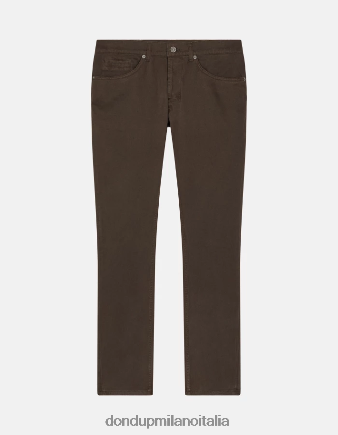 DONDUP hombres pantalones pitillo de algodón george vestir castoro AZX2Z0646