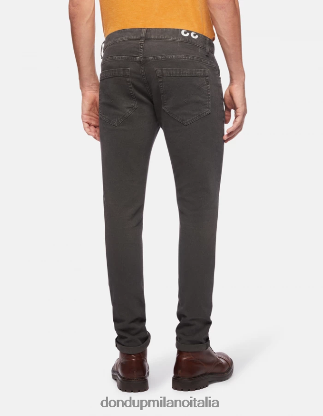 DONDUP hombres pantalones pitillo de algodón george vestir humo AZX2Z0651