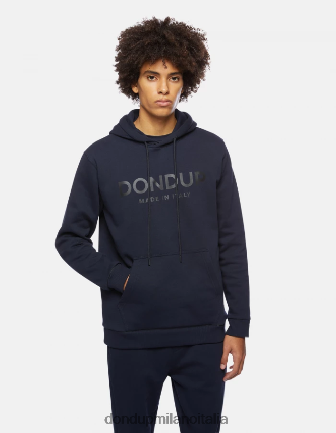 DONDUP hombres sudadera con capucha y corte regular vestir Azul marino AZX2Z0823