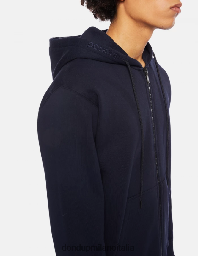 DONDUP hombres sudadera con capucha y corte regular vestir Azul marino AZX2Z0827