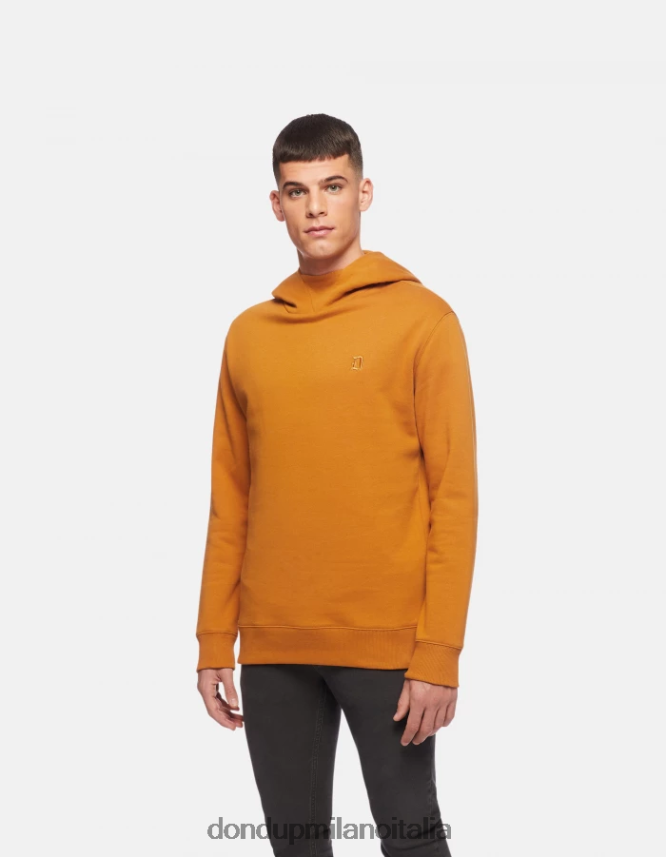 DONDUP hombres sudadera con capucha y corte regular vestir amarillo ocre AZX2Z0847