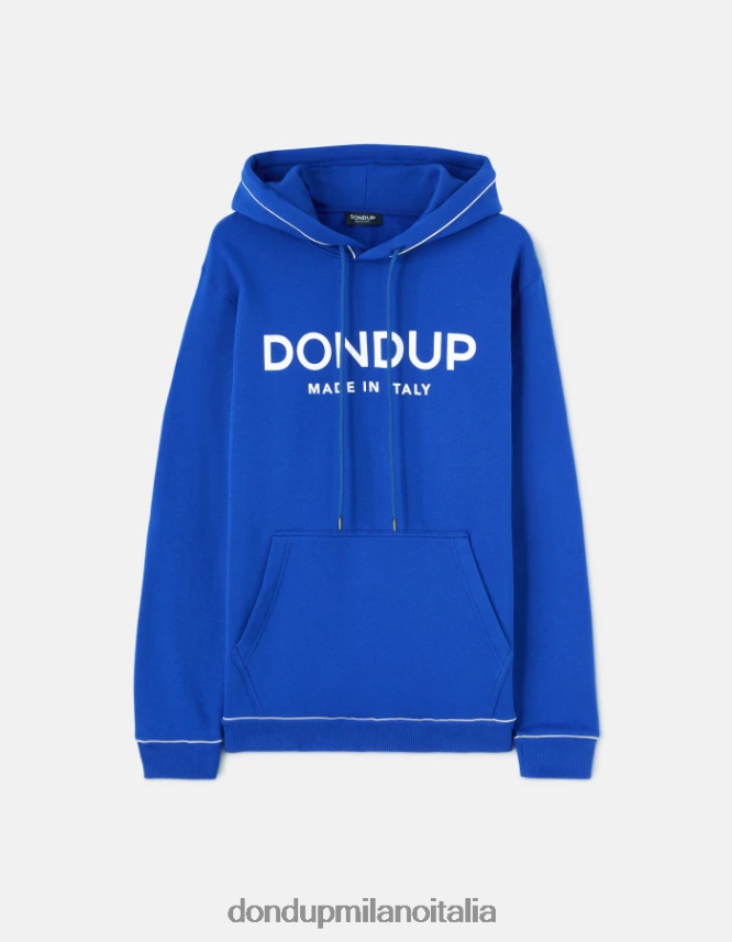 DONDUP hombres sudadera con capucha y corte regular vestir azul real AZX2Z0824