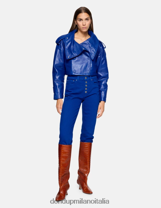 DONDUP mujer Vaqueros Koons de denim elástico con corte holgado vestir azul real AZX2Z034