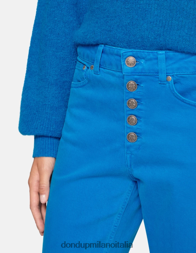 DONDUP mujer Vaqueros Koons de denim elástico con corte holgado vestir turquesa AZX2Z035