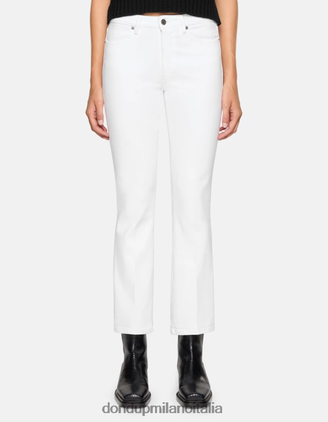 DONDUP mujer Vaqueros bootcut súper ajustados Mandy en denim bull elástico vestir blanco AZX2Z016