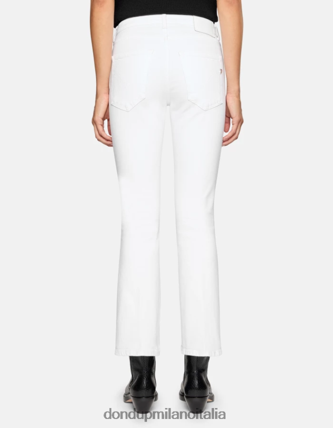 DONDUP mujer Vaqueros bootcut súper ajustados Mandy en denim bull elástico vestir blanco AZX2Z016