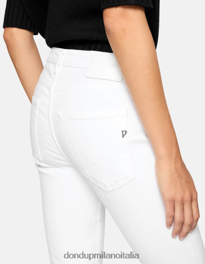 DONDUP mujer Vaqueros bootcut súper ajustados Mandy en denim bull elástico vestir blanco AZX2Z016