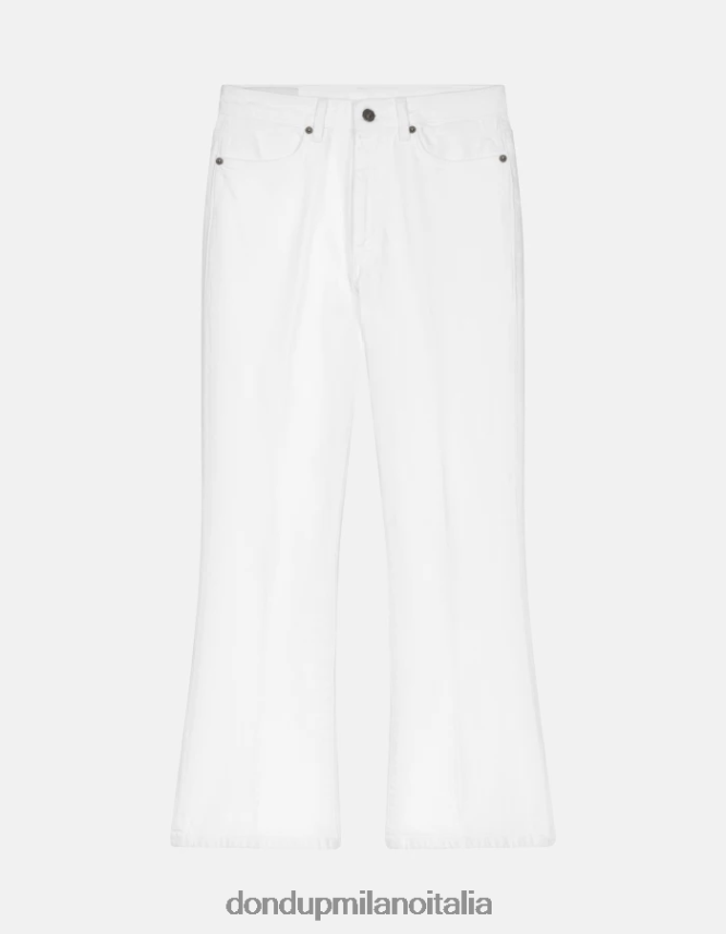 DONDUP mujer Vaqueros bootcut súper ajustados Mandy en denim bull elástico vestir blanco AZX2Z016