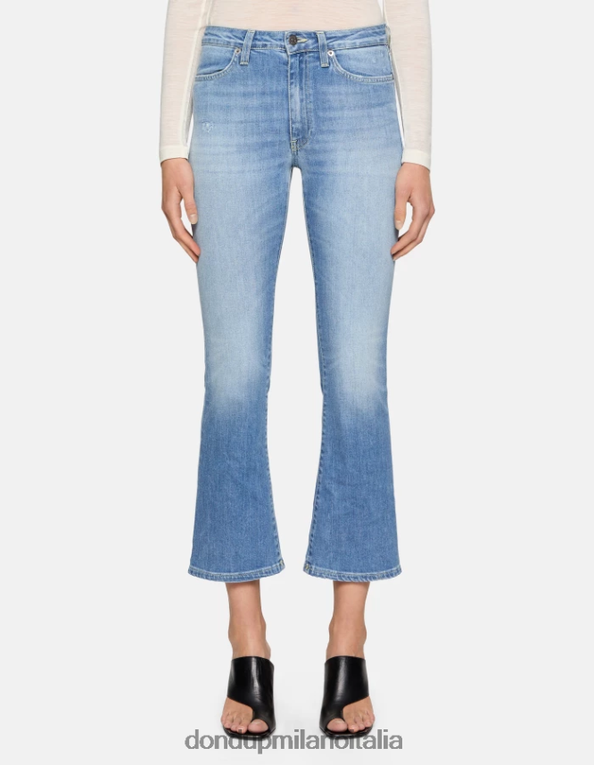 DONDUP mujer Vaqueros bootcut súper ajustados Mandy en denim elástico vestir azul AZX2Z052