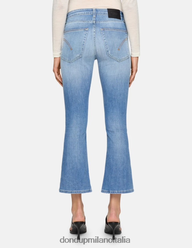 DONDUP mujer Vaqueros bootcut súper ajustados Mandy en denim elástico vestir azul AZX2Z052