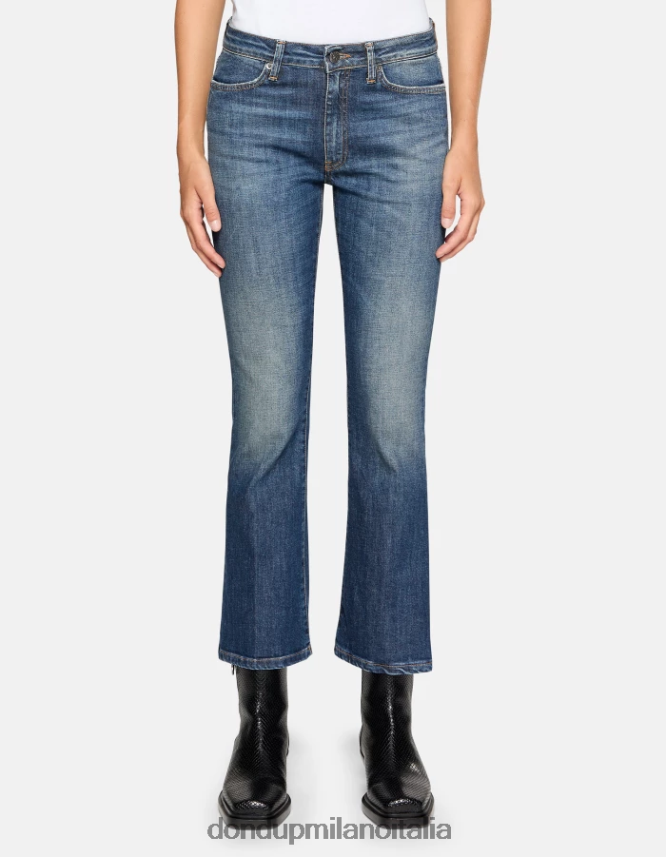 DONDUP mujer Vaqueros bootcut súper ajustados Mandy en denim elástico vestir azul AZX2Z056