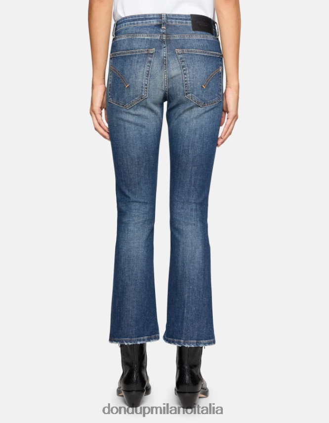 DONDUP mujer Vaqueros bootcut súper ajustados Mandy en denim elástico vestir azul AZX2Z056