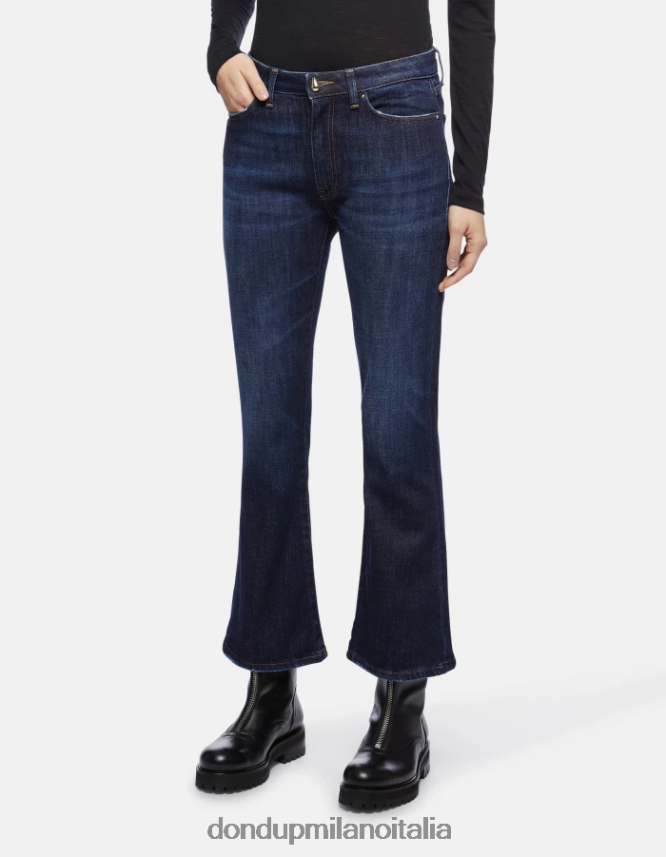 DONDUP mujer Vaqueros bootcut súper ajustados Mandy en denim elástico vestir azul AZX2Z085