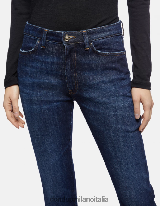 DONDUP mujer Vaqueros bootcut súper ajustados Mandy en denim elástico vestir azul AZX2Z085