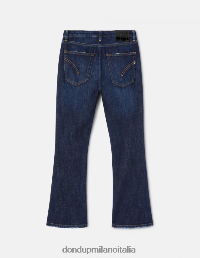 DONDUP mujer Vaqueros bootcut súper ajustados Mandy en denim elástico vestir azul AZX2Z085