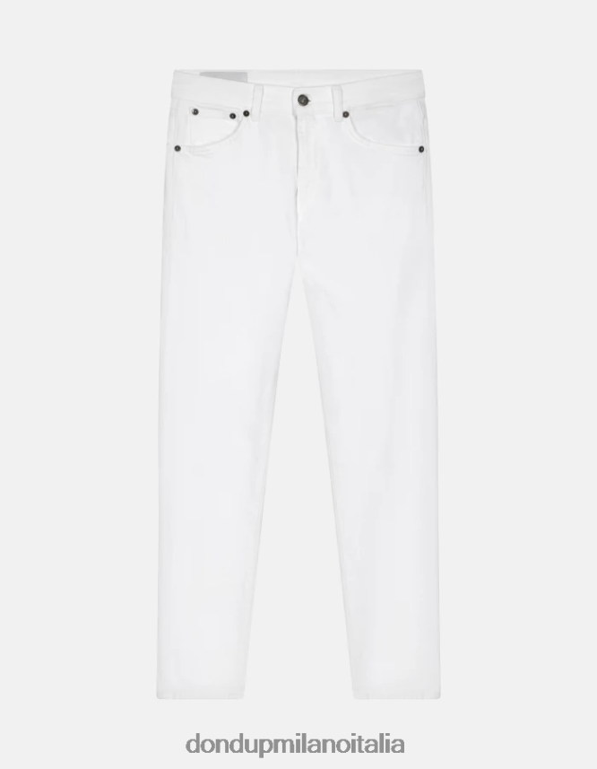 DONDUP mujer Vaqueros slim fit Daila en denim elástico Bull vestir blanco AZX2Z02