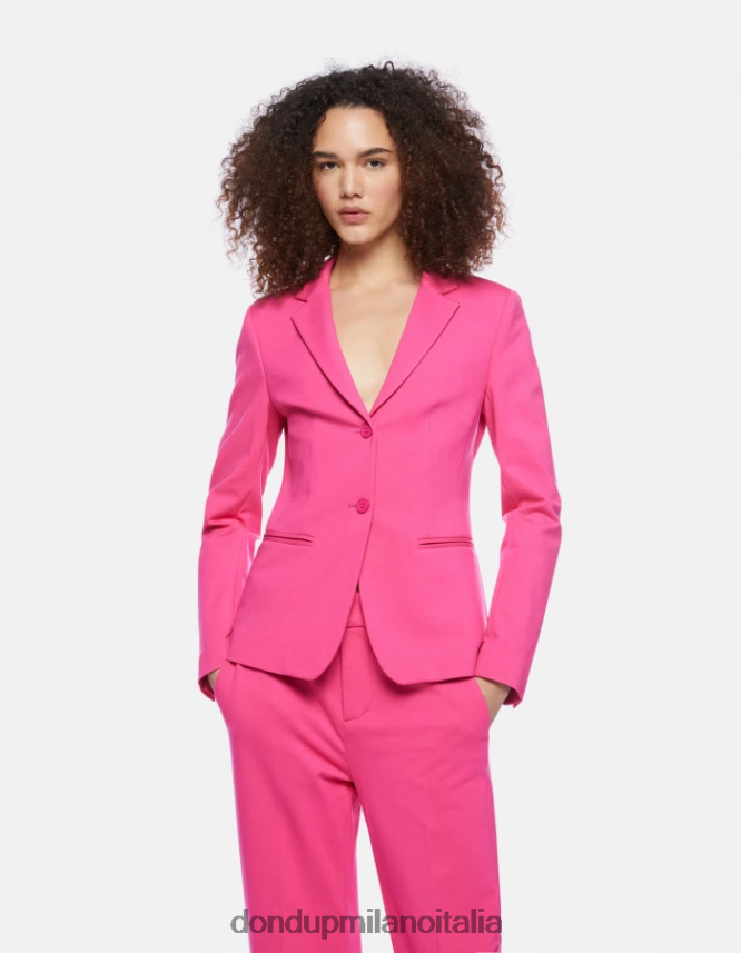 DONDUP mujer blazer de punto con botonadura simple vestir orquídea AZX2Z0381