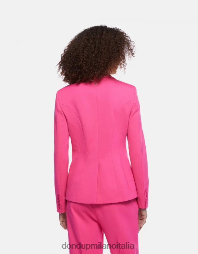 DONDUP mujer blazer de punto con botonadura simple vestir orquídea AZX2Z0381