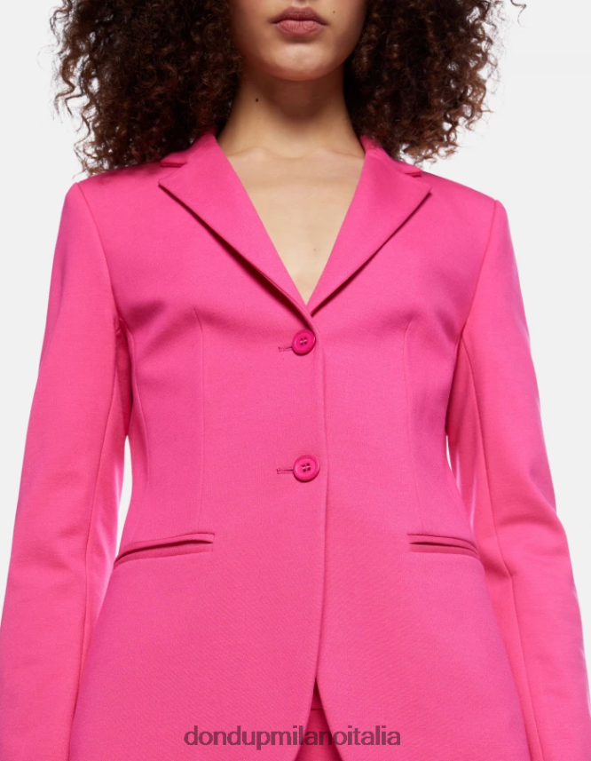 DONDUP mujer blazer de punto con botonadura simple vestir orquídea AZX2Z0381