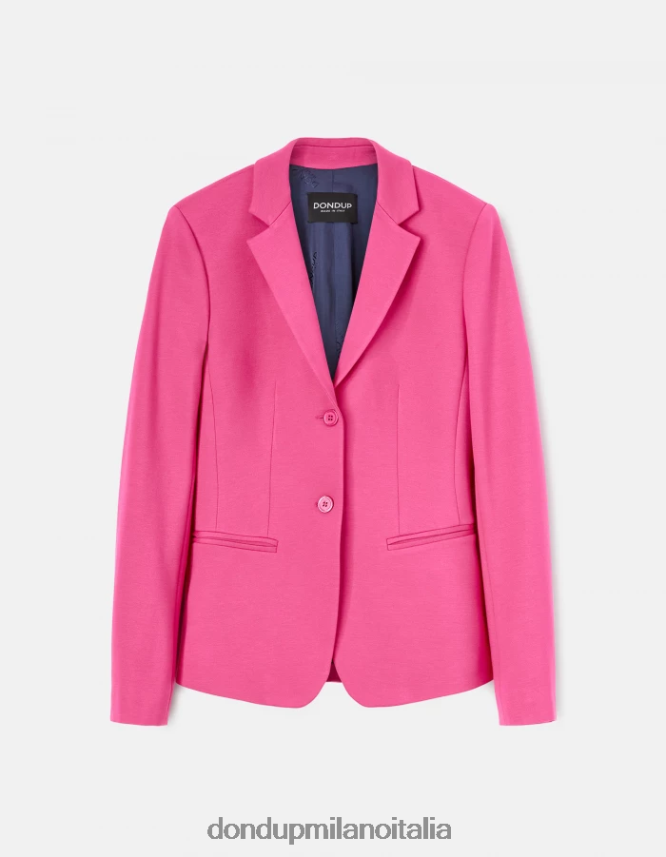 DONDUP mujer blazer de punto con botonadura simple vestir orquídea AZX2Z0381