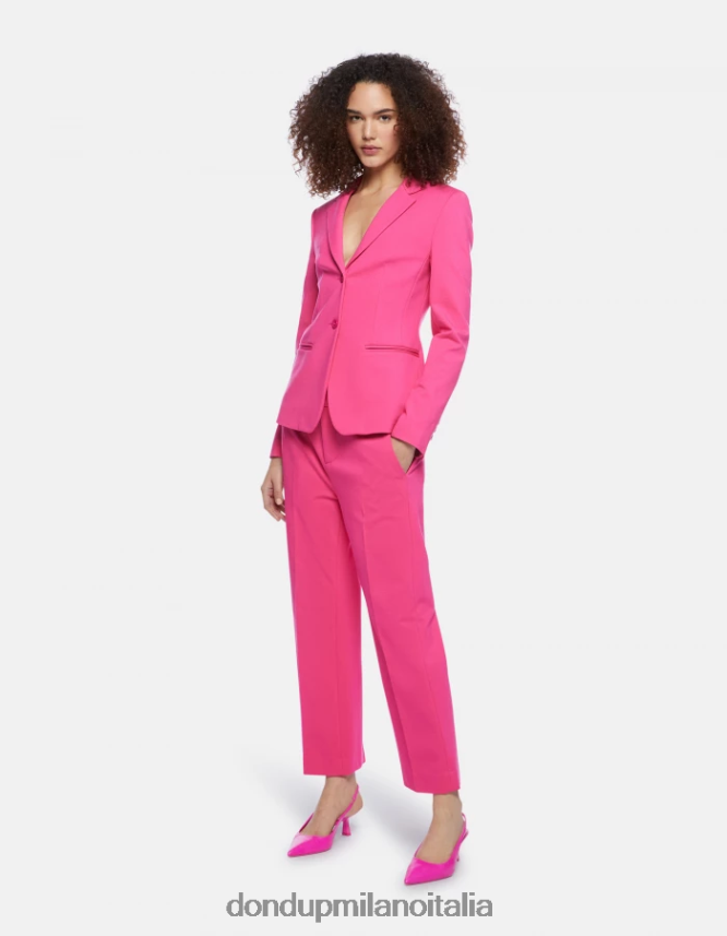 DONDUP mujer blazer de punto con botonadura simple vestir orquídea AZX2Z0381