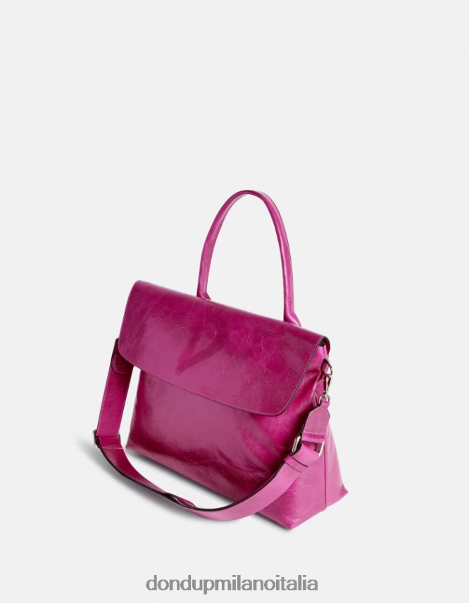 DONDUP mujer bolso de cuero brillante accesorios orquídea AZX2Z0485