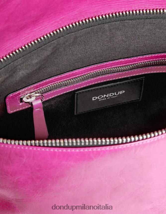 DONDUP mujer bolso de cuero brillante accesorios orquídea AZX2Z0485